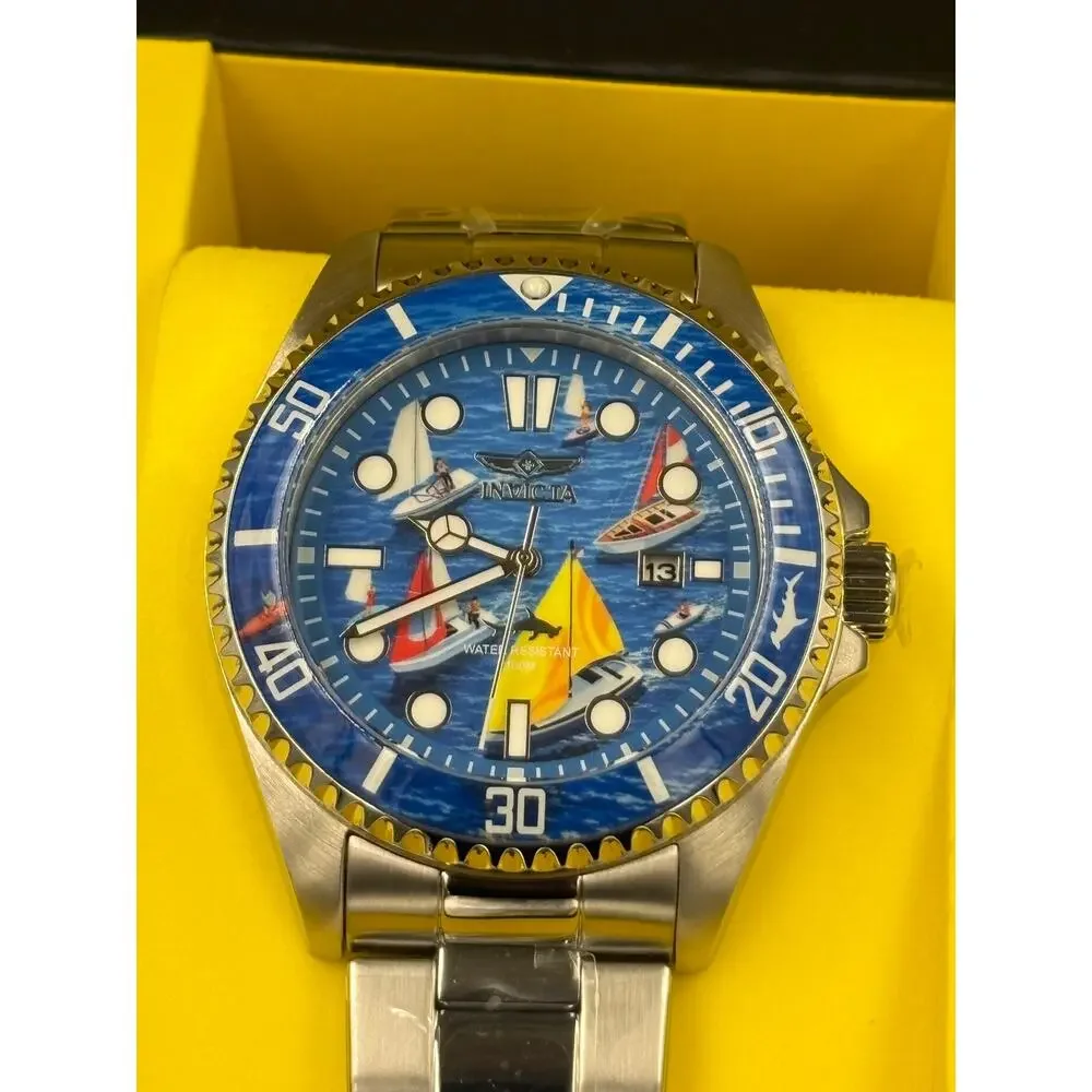 Invicta Pro Diver Visions From Above Sailing Edition Men’s 43mm New with Box